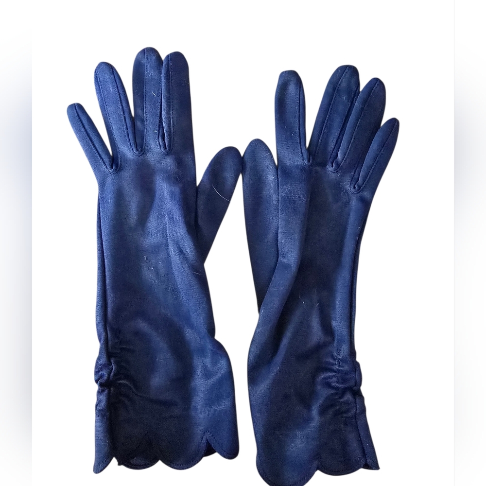 Vintage Navy Women's Dress Gloves